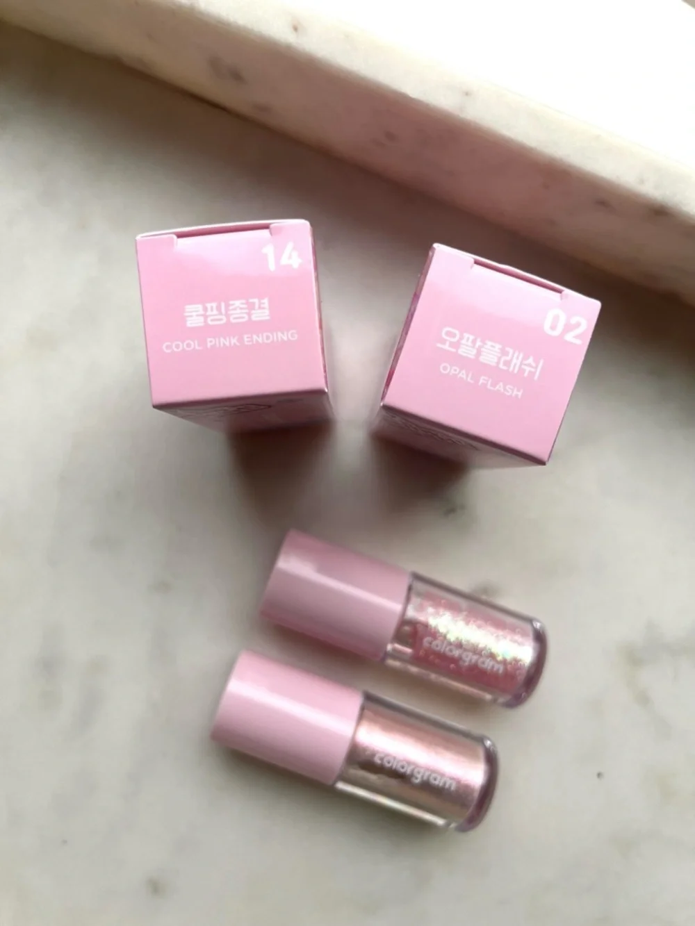 💜 SET OF 2, COLORGRAM Liquid Glitter Eyeshadows